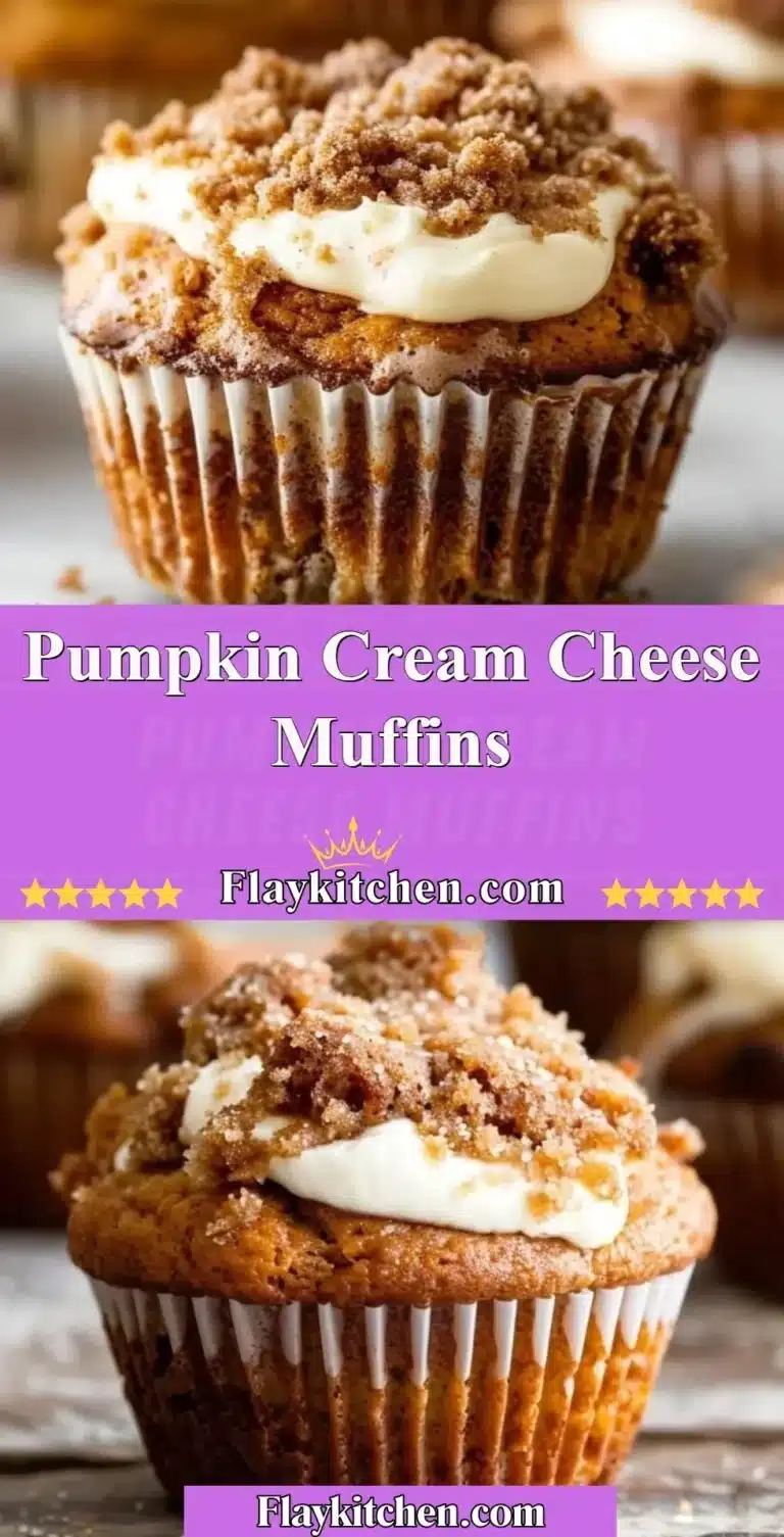 Delicious Pumpkin Cream Cheese Muffins fresh out of the oven