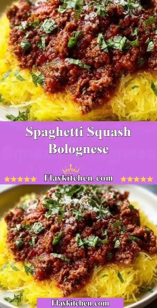 Bowl of Spaghetti Squash Bolognese topped with herbs and Parmesan cheese