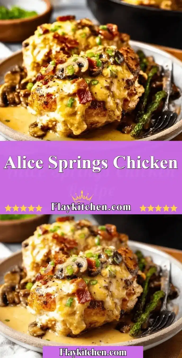 Alice Springs Chicken dish with grilled chicken, honey mustard, and toppings.