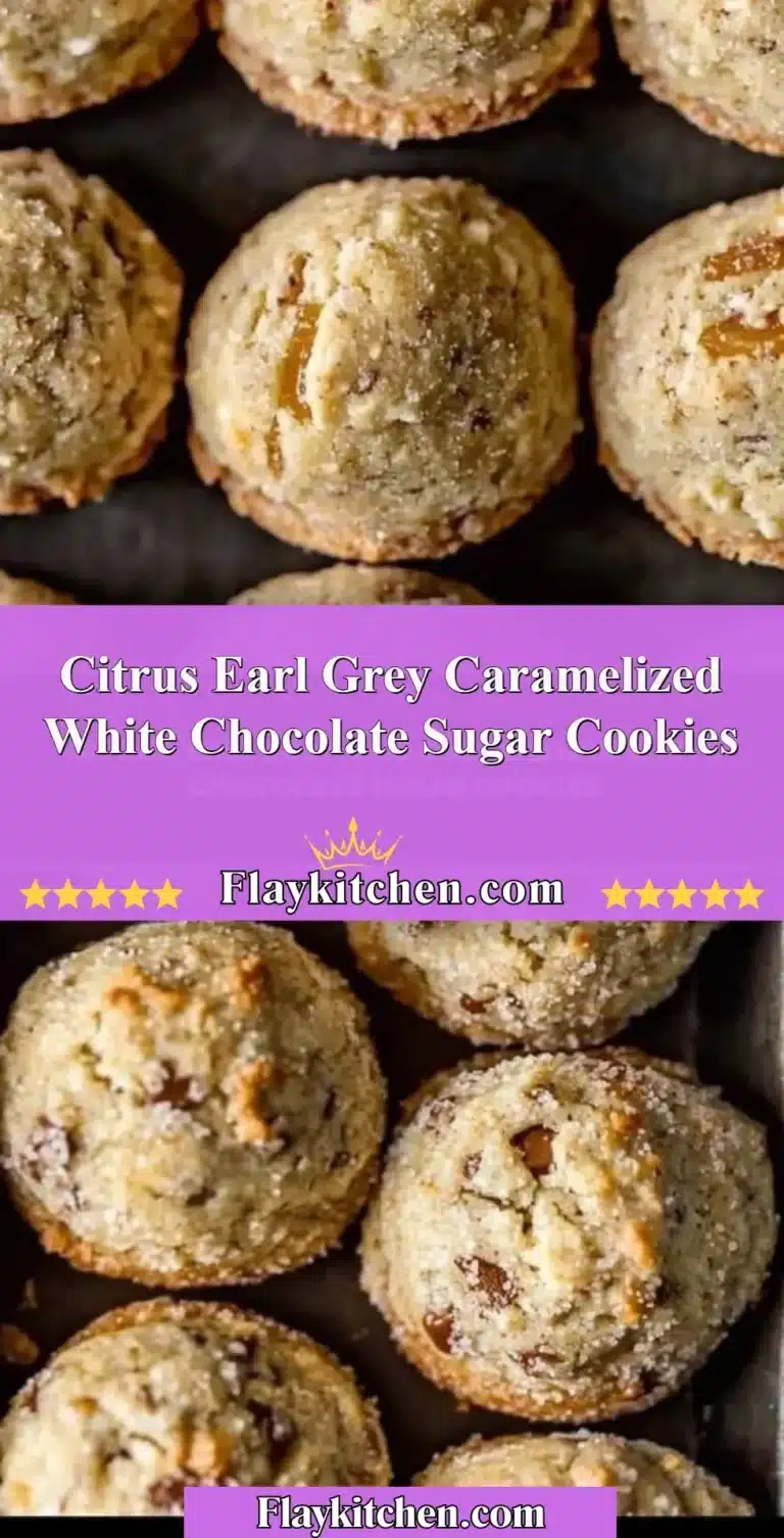 Citrus Earl Grey Cookies with caramelized white chocolate on a plate