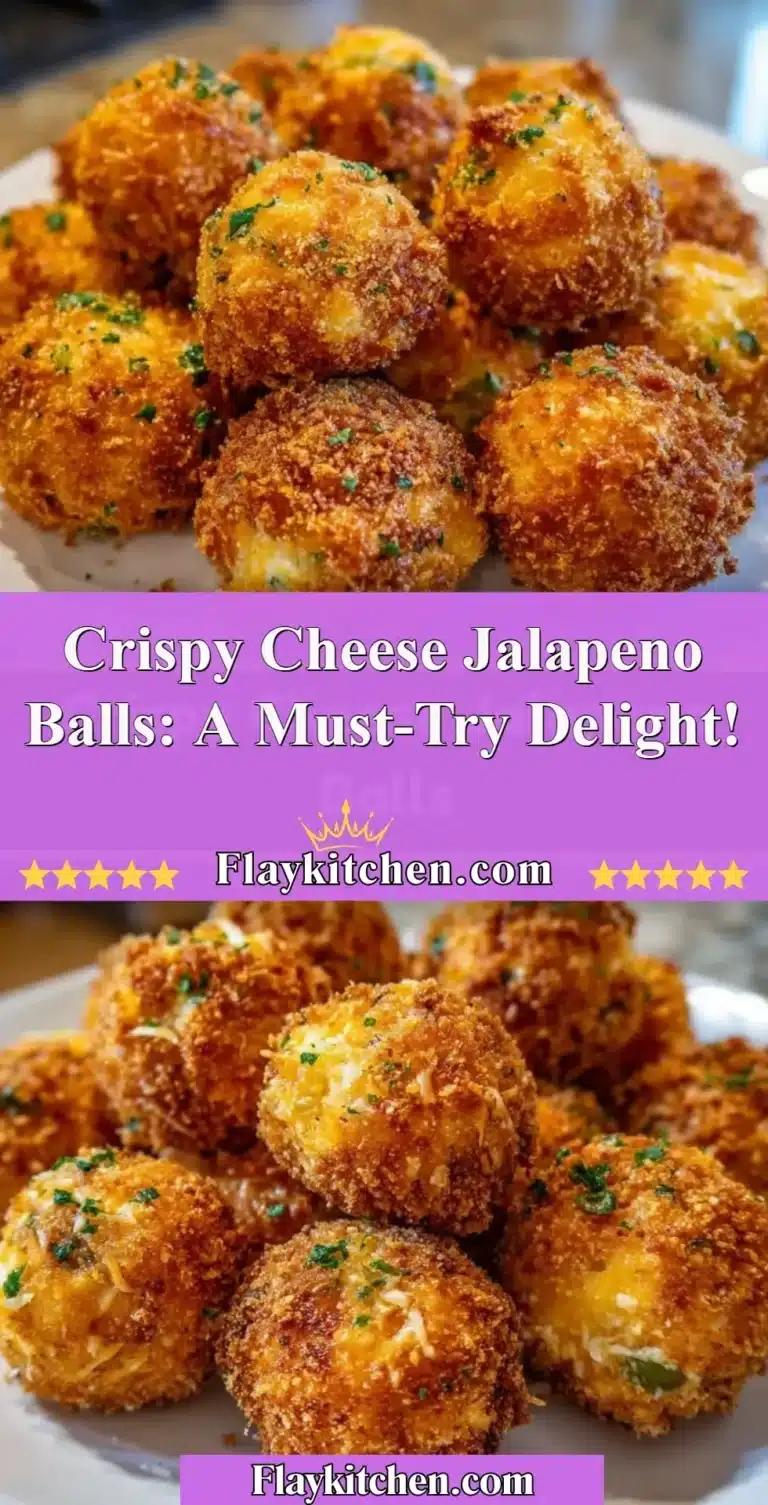 Deliciously crispy cheese jalapeno balls served with dipping sauce