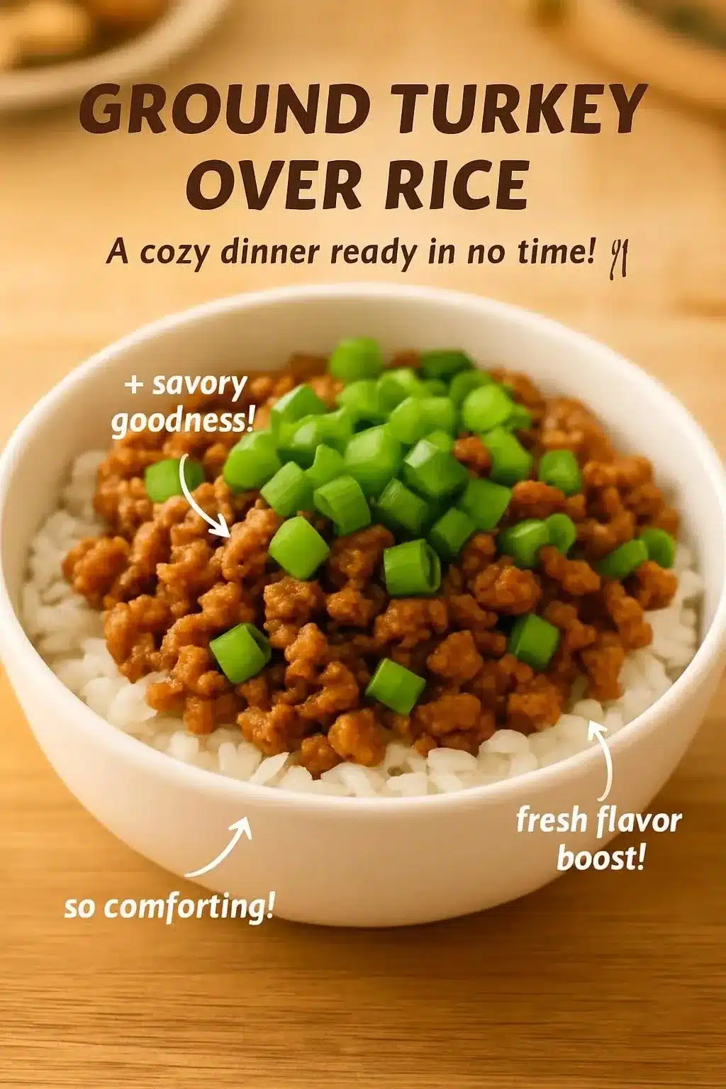 Delicious Ground Turkey Over Rice for Quick Weeknight Dinners 2 Delicious ground turkey served over rice for a quick weeknight dinner