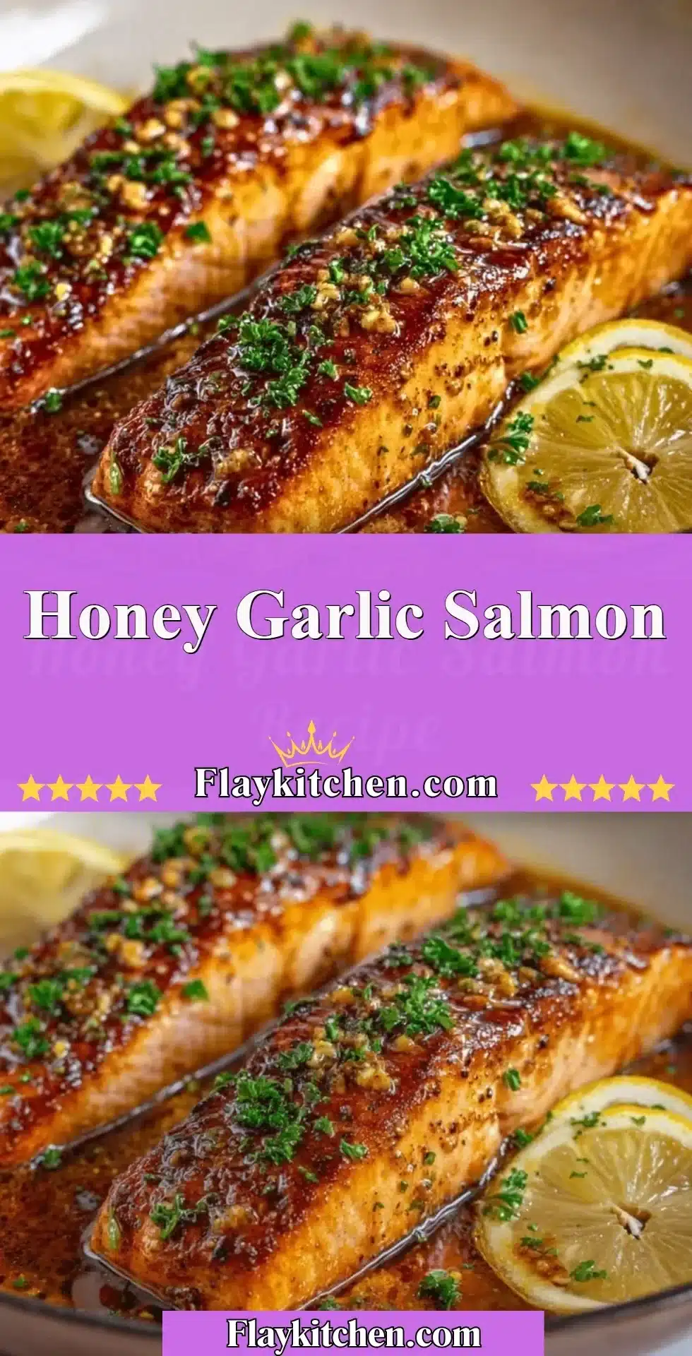 Honey Garlic Salmon 2 Delicious Honey Garlic Salmon served with fresh vegetables