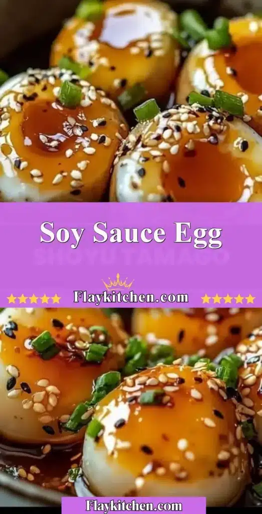 Delicious soy sauce egg garnished on a plate, ideal for various dishes.