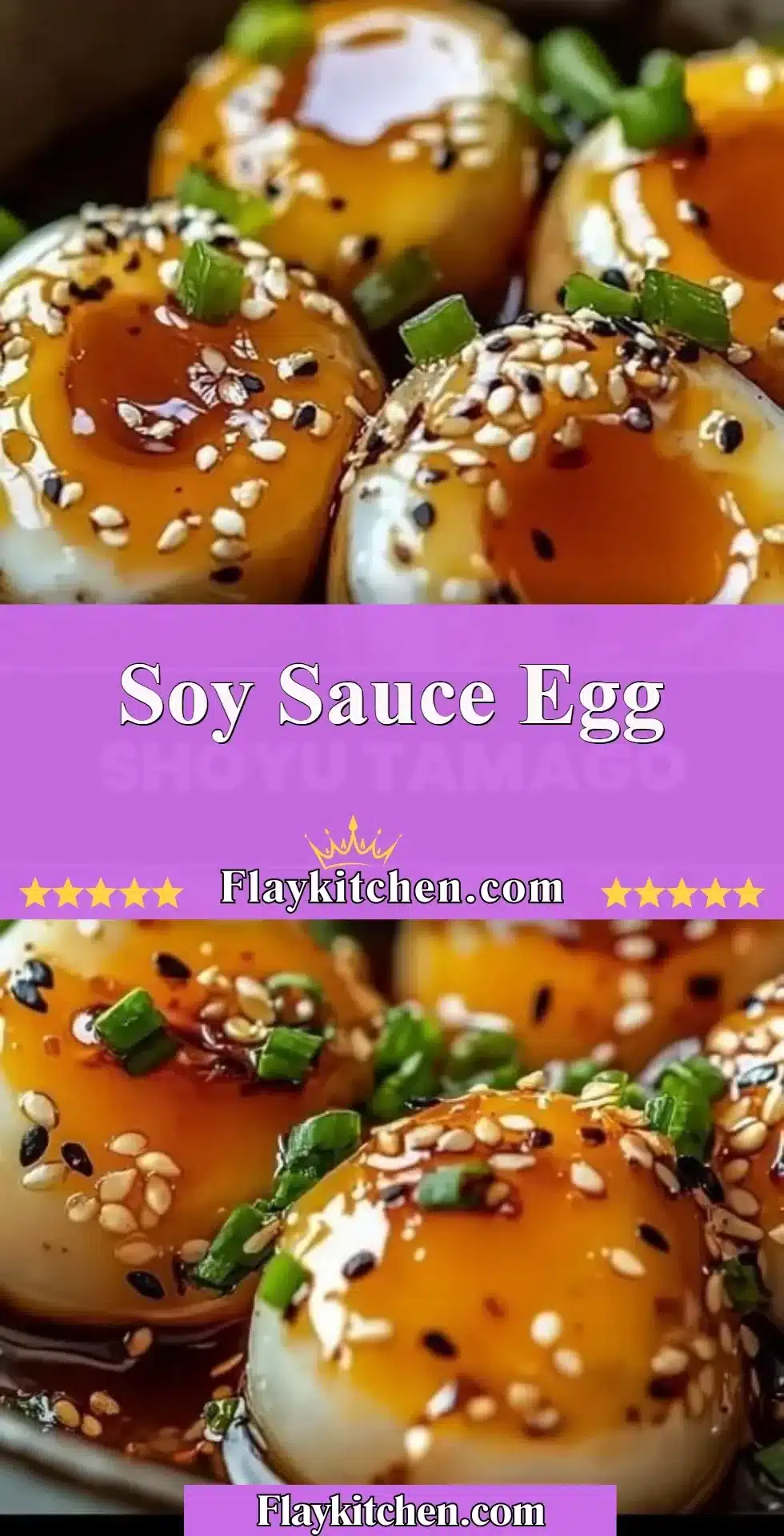 Delicious soy sauce egg garnished on a plate, ideal for various dishes.