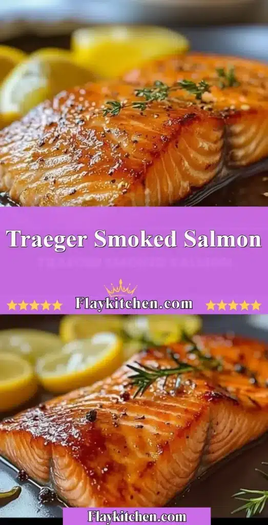 Delicious Traeger smoked salmon ready to be served on a platter.