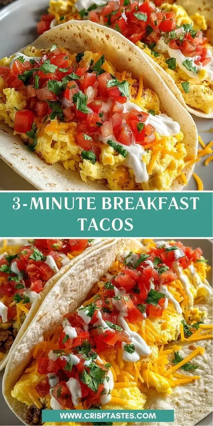 Quick and easy breakfast tacos recipe for a delicious morning meal