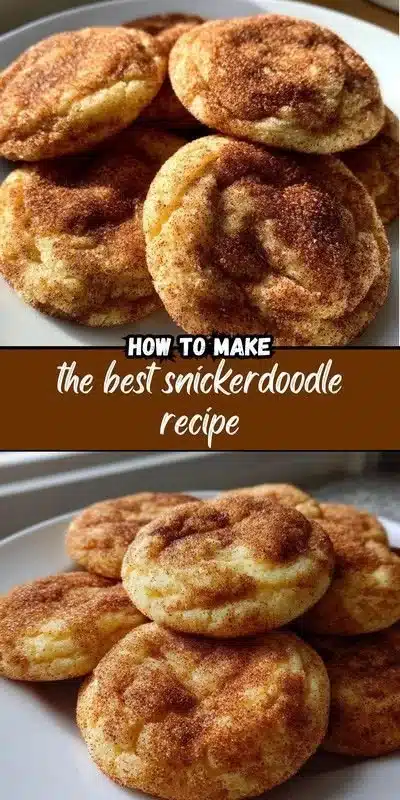 Delicious homemade snickerdoodles freshly baked and ready to enjoy