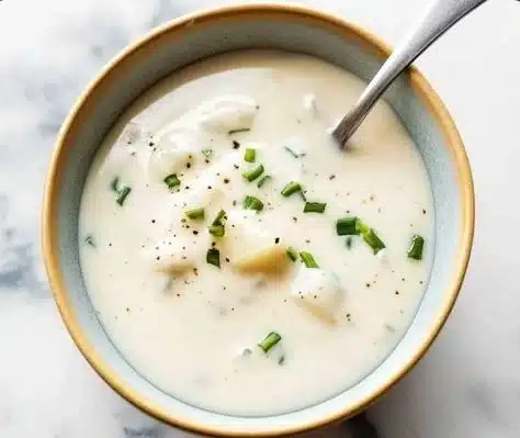 Creamy Horseradish Sauce 9 Creamy horseradish sauce served in a bowl with fresh herbs