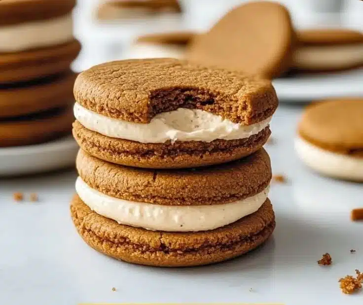 Perfectly Spiced Gingerbread Sandwich Cookies 9 Perfectly spiced gingerbread sandwich cookies for the holidays
