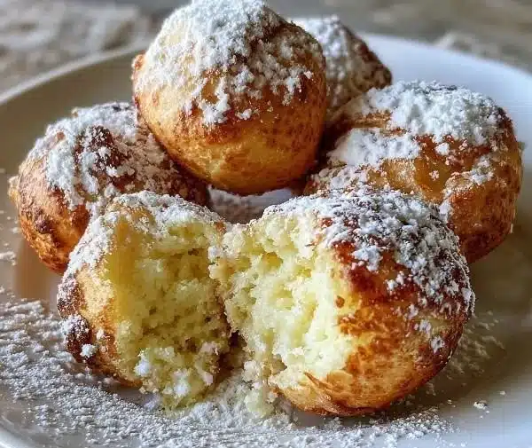 Soft Ricotta Almond Pillows with a creamy filling and almond topping