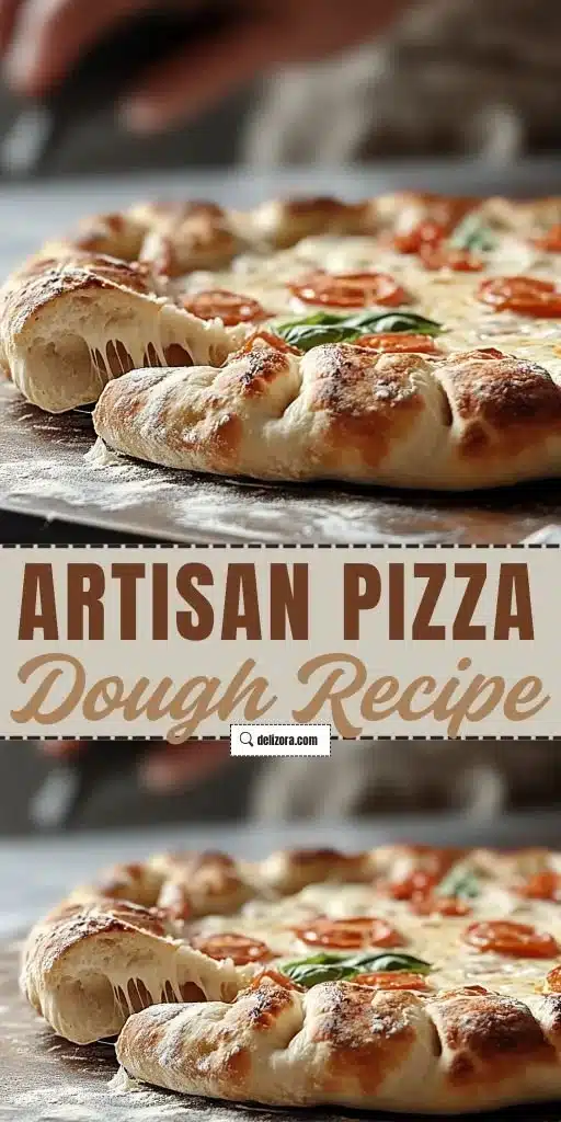 Homemade artisan pizza dough prepared and ready for baking