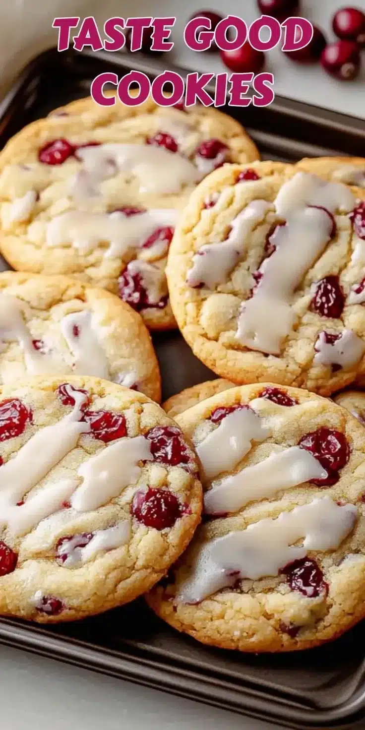 Delicious Christmas cranberry orange cookies that melt in your mouth
