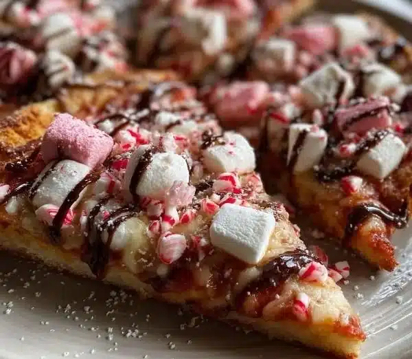 Candy Cane Pizza 2 Delicious Candy Cane Pizza topped with festive colors and flavors