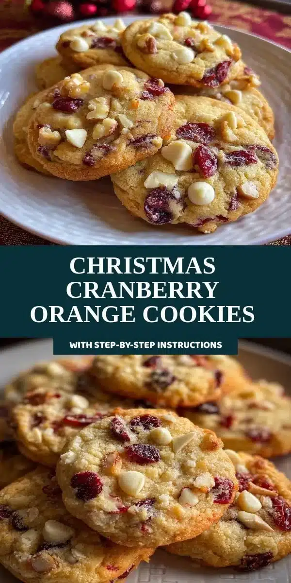 Christmas Cranberry Orange Cookies 8 Batch of Christmas Cranberry Orange Cookies on a festive table