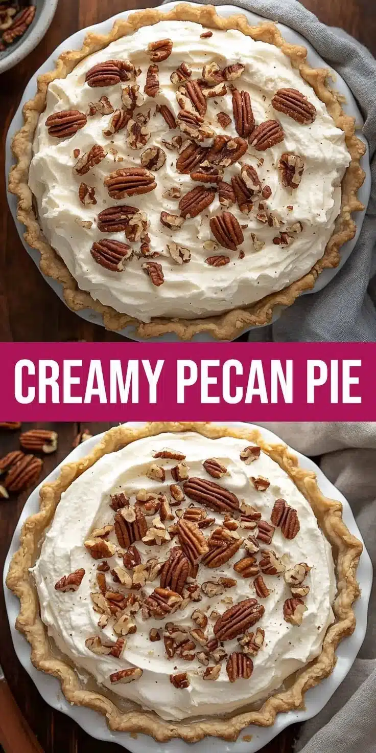 Creamy Pecan Cream Pie That's Absolutely Irresistible 6 Irresistible creamy pecan cream pie slice on a plate