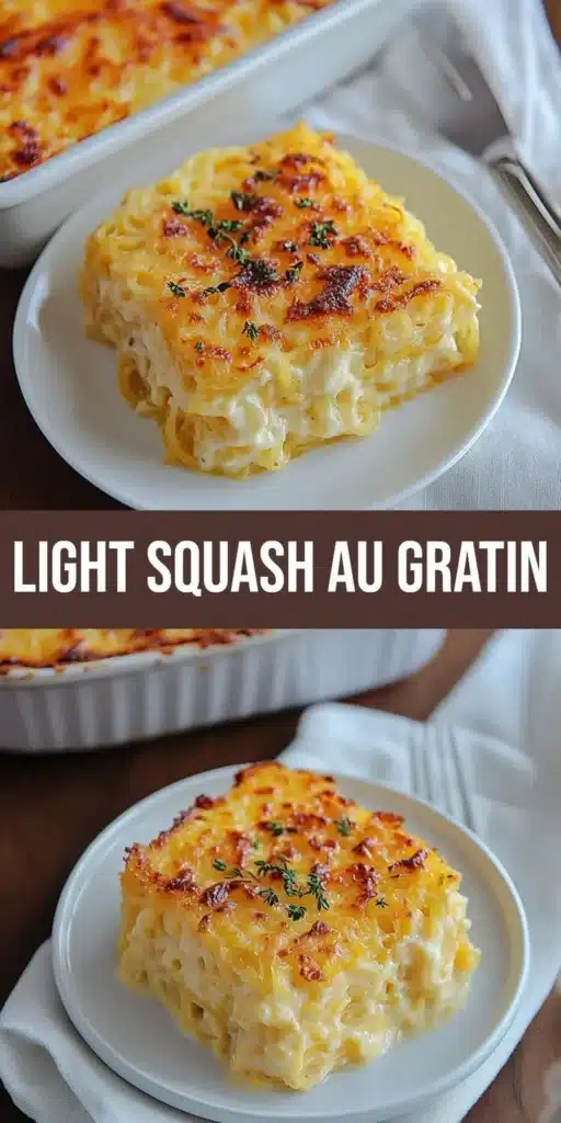 Creamy spaghetti squash au gratin casserole fresh from the oven