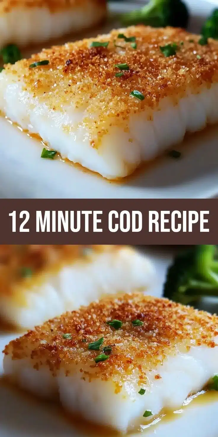 Crispy Quick Panko Parmesan Crusted Baked Cod Delight 7 Crispy panko parmesan crusted baked cod dish on a plate