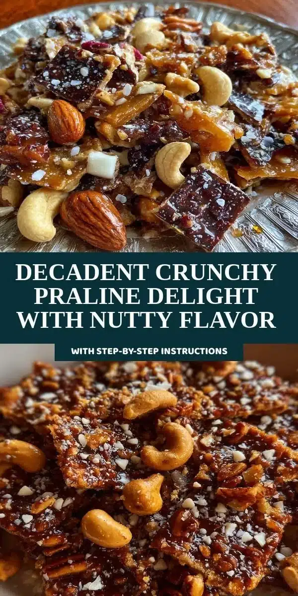 Decadent Crunchy Praline Delight with Nutty Flavor 8 Decadent crunchy praline delight showcasing nutty flavor and rich texture
