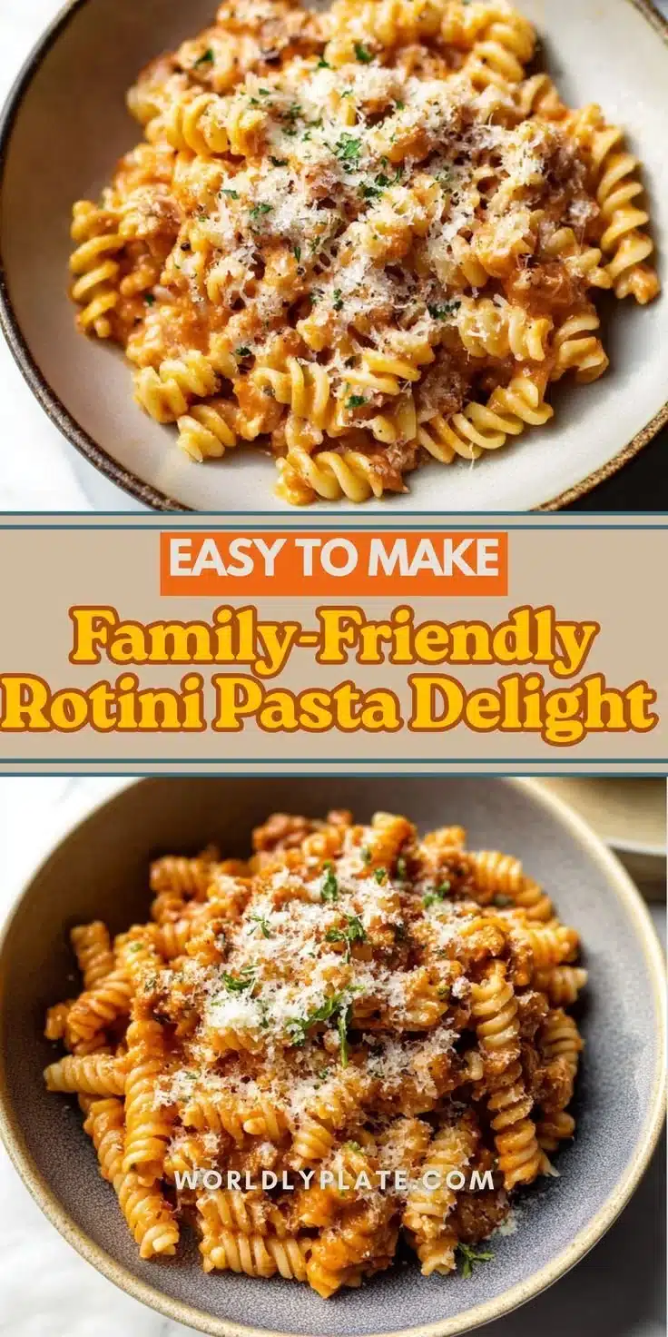 Delicious rotini pasta with fresh ingredients and herbs served on a plate