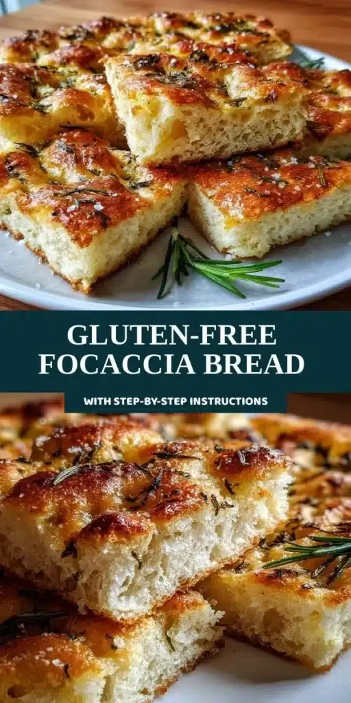 Freshly baked gluten-free focaccia bread with herbs and olive oil