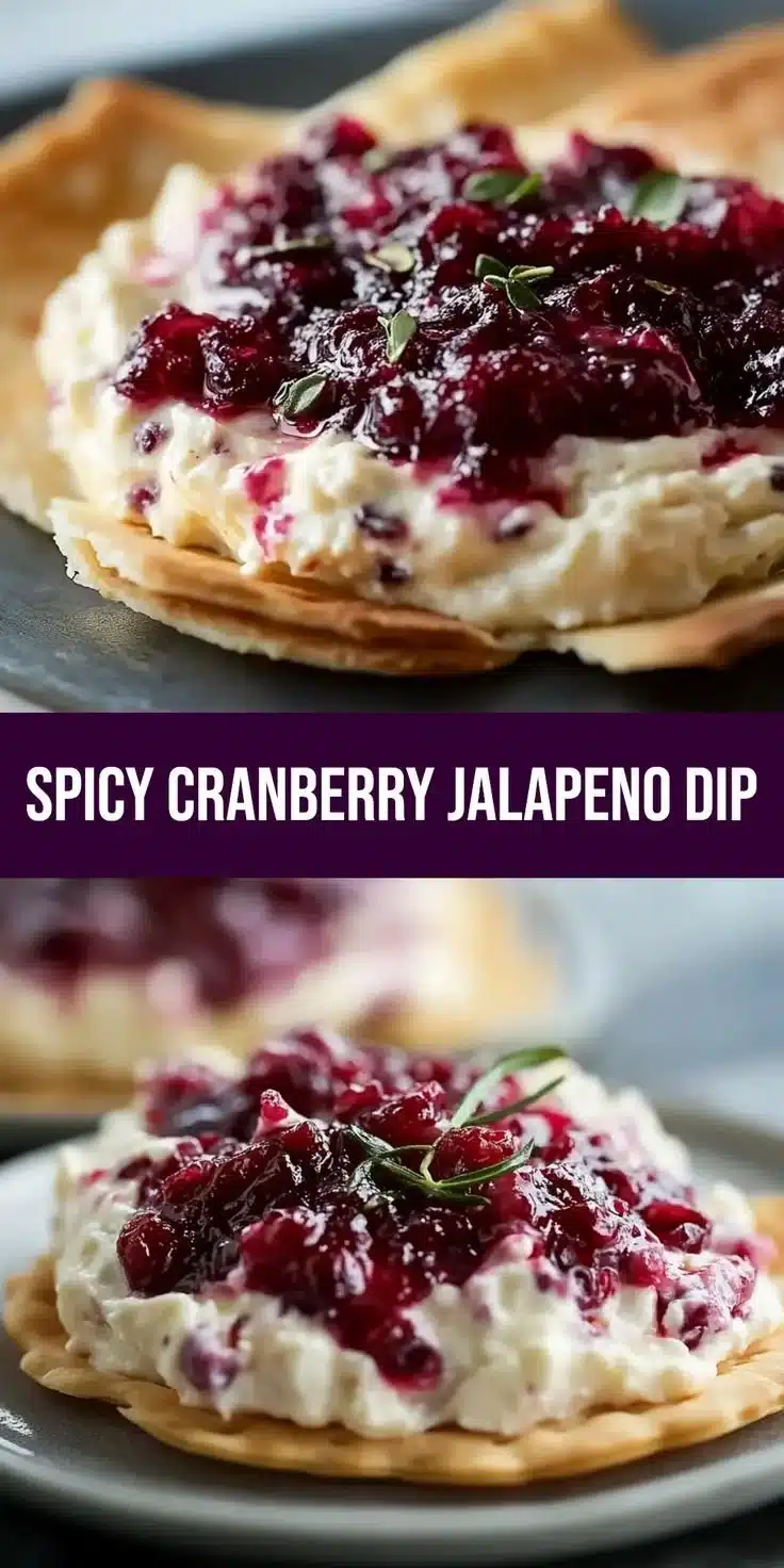 Irresistibly spicy cranberry jalapeño dip for entertaining