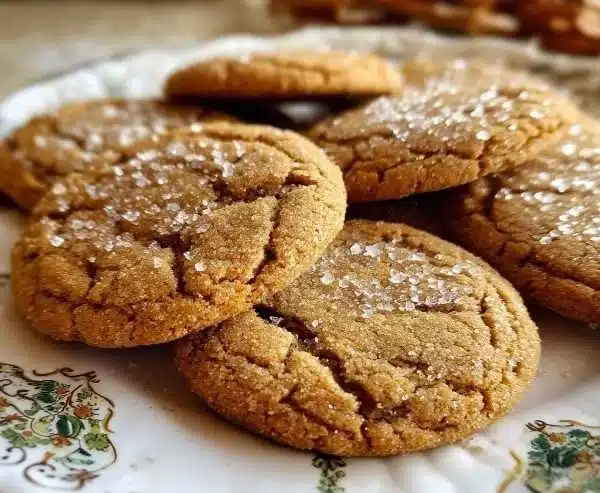 Freshly baked maple brown sugar cookies on a cooling rack