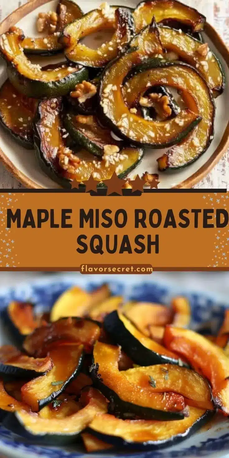 Maple Miso Roasted Winter Squash Platter served in a beautiful arrangement.