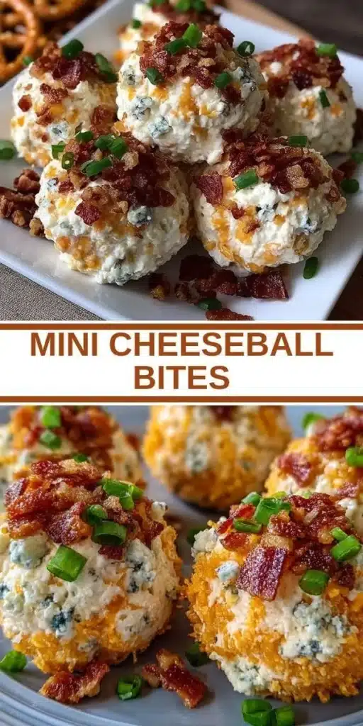 Delicious mini cheeseball bites arranged on a platter for a party appetizer.