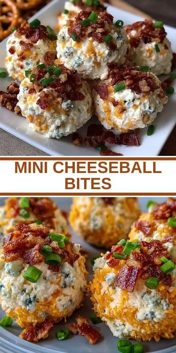 Delicious mini cheeseball bites arranged on a platter for a party appetizer.