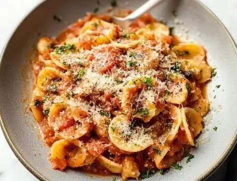 Delicious Chicken Fra Diavolo plated with herbs and spices