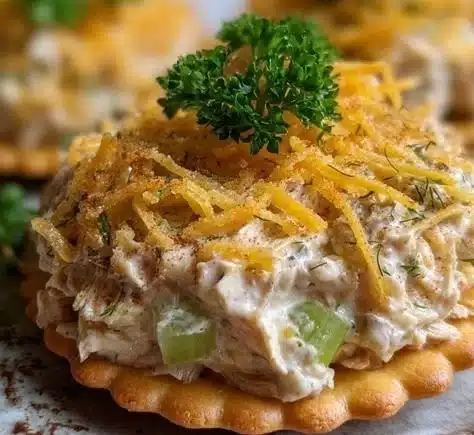 Ritz Cracker Party Sandwiches 8 A platter of Ritz Cracker party sandwiches ready for serving at a celebration.