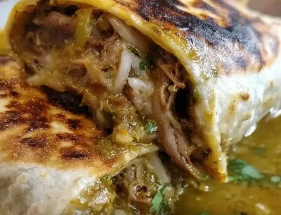 Delicious Green Chili Hatch Burritos filled with flavorful ingredients