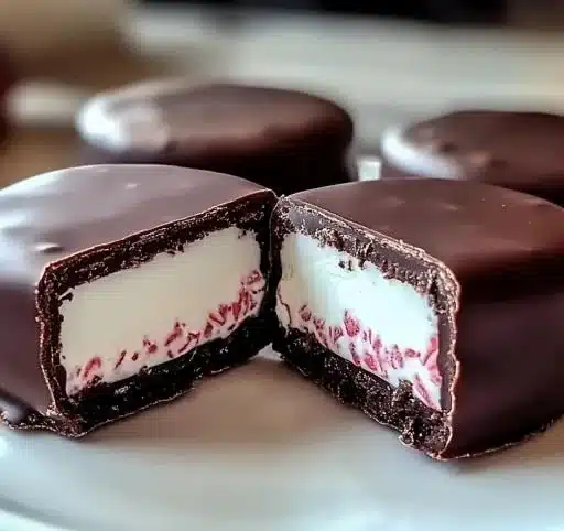 Delicious homemade peppermint patties ready to melt in your mouth
