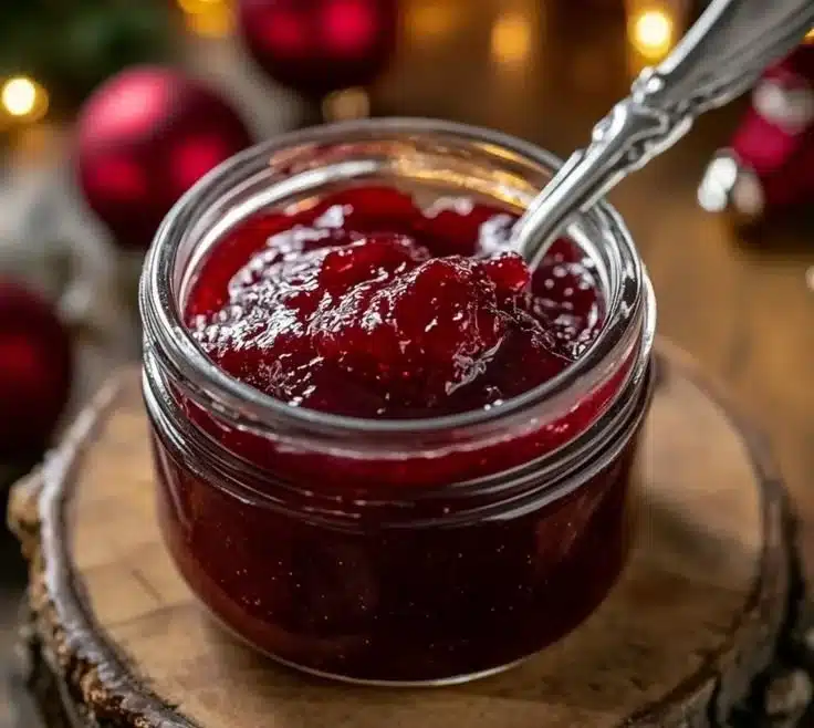 Easy Christmas jam recipe for festive holiday breakfasts