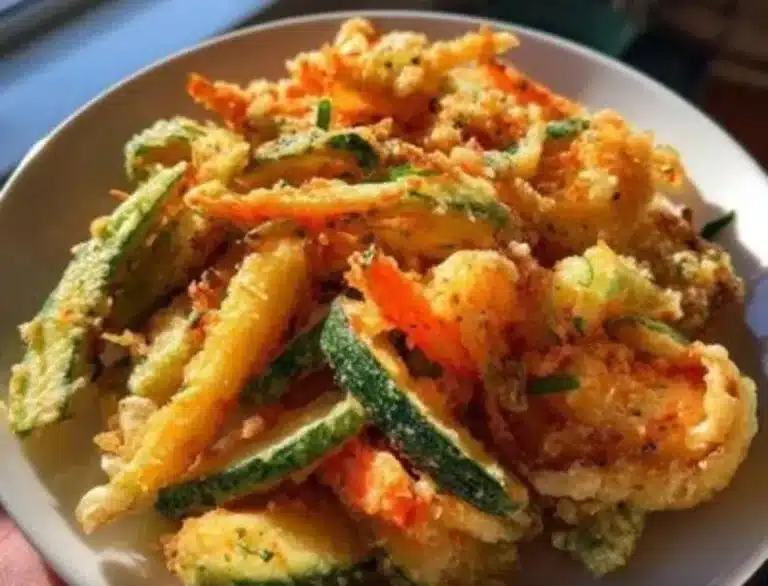 Keto Tempura Batter made with low-carb ingredients for healthy frying