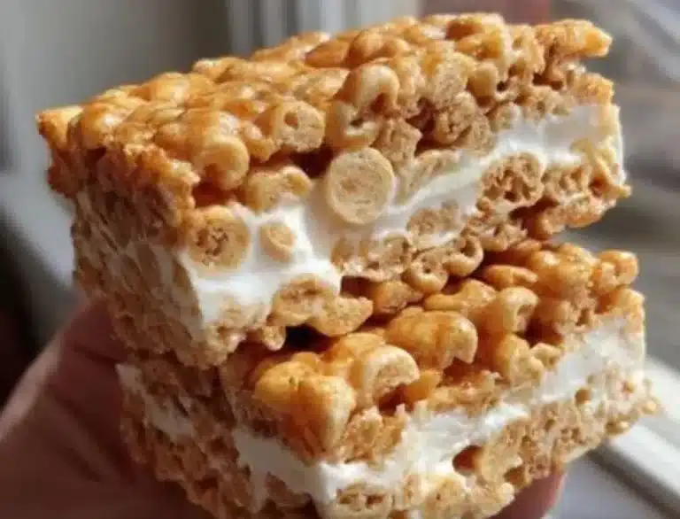 Delicious PB&J Puffed Cereal Ice Cream Sandwiches ready to enjoy