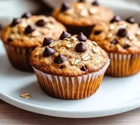 Simple cottage cheese oatmeal muffins deliciously baked for breakfast or snacks.