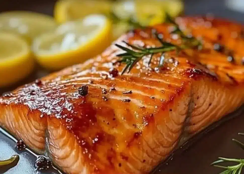 Delicious Traeger smoked salmon fillet ready to be served